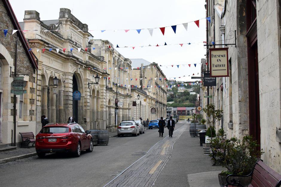 Charming Victorian Street in Oamaru Nz